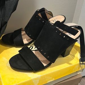 Black chunky heels used once